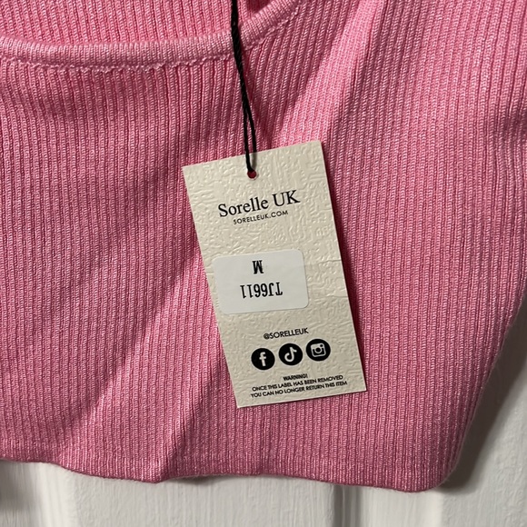 Sorelle Uk pink two piece ribbed skirt set - Picture 4 of 5